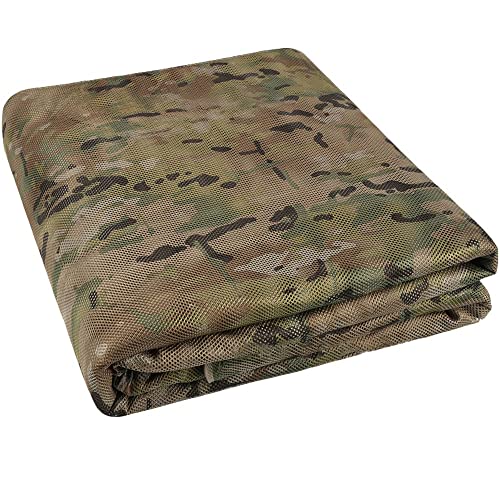 HCZION Schatten Abdeckung Tarnnetz Stofftuch Sonnenschutz Burlap Abdeckung Garten Camping Sichtschutz Leichtes Picknick Decke Fotografie Vogelbeobachtung 2m-20m (Size : 4.9ftx6.56ft(1.5mx2m)) von HCZION