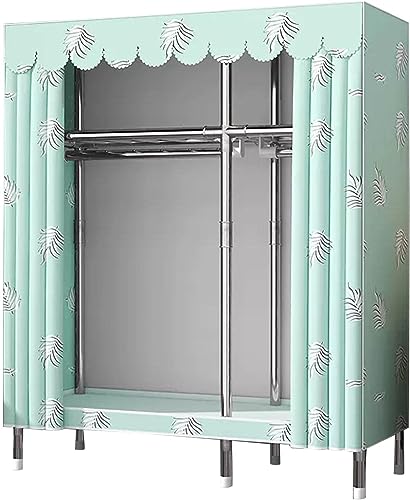 HCZKIUJY Canvas Wardrobe Portable Wardrobe,Foldable Clothes Closet With Hanging Rail,Fabric Wardrobe for Bedroom,Living Room,C-125x45x170cm HCZKIUJY Canvas Wardrobe Portable Wardrobe,Foldable Clothes Closet With Hanging Rail,Fabric Wardrobe for Bedroom,Living Room,C-125x45x170cm von HCZKIUJY