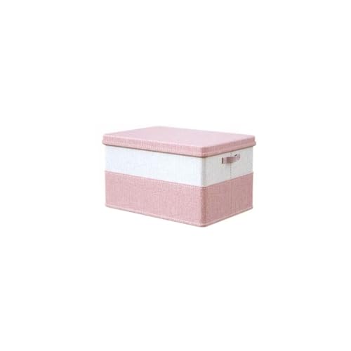 HCZKIUJY Kleideraufbewahrungsbox, Kleideraufbewahrungsboxen, Haushaltskorb, Faltbarer Organizer mit Deckel (einfarbig, 37 x 26 x 27 cm) von HCZKIUJY