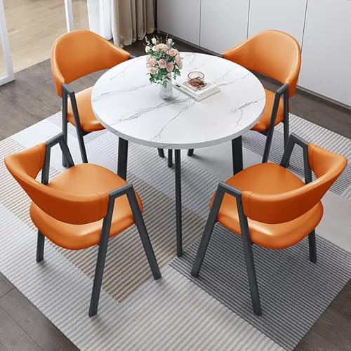 HCZKIUJY Kleiner Konferenzraum Verhandlungstisch Sets Büro Empfangsraum Club Tisch Couchtisch und Stuhl Set mit 4 Hochlehner PU Leder Stühlen für Zuhause Küche Büro HCZKIUJY Kleiner Konferenzraum Verhandlungstisch Sets Büro Empfangsraum Club Tisch Couchtisch und Stuhl Set mit 4 Hochlehner PU Leder Stühlen für Zuhause Küche Büro von HCZKIUJY