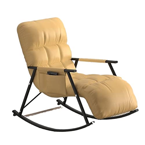 HCZKIUJY Schaukelstuhl für Zuhause, Freizeit, Schaukelstuhl, Sofa, Erwachsene, Schlafzimmer, Liegestuhl, kleine Wohnung, Balkon, fauler Stuhl, Schlafsofa von HCZKIUJY