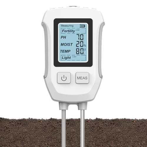 5-in-1-Garten-Bodentester (3 x AAA-Batterien erforderlich, Batterie nicht im Lieferumfang enthalten) von HCZMOPTP