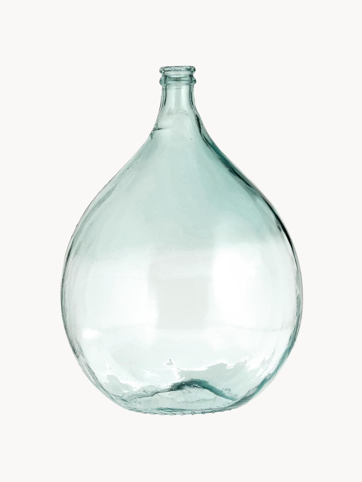 Bodenvase Drop aus recyceltem Glas, H 56 cm von HD Collection