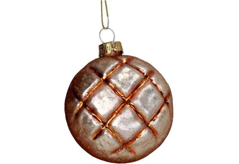 HD Collection Christbaumschmuck, Christbaumschmuck Glas 10,2m Brötchen Figur Braun / Gold HD Collection Christbaumschmuck, Christbaumschmuck Glas 10,2m Brötchen Figur Braun / Gold von HD Collection