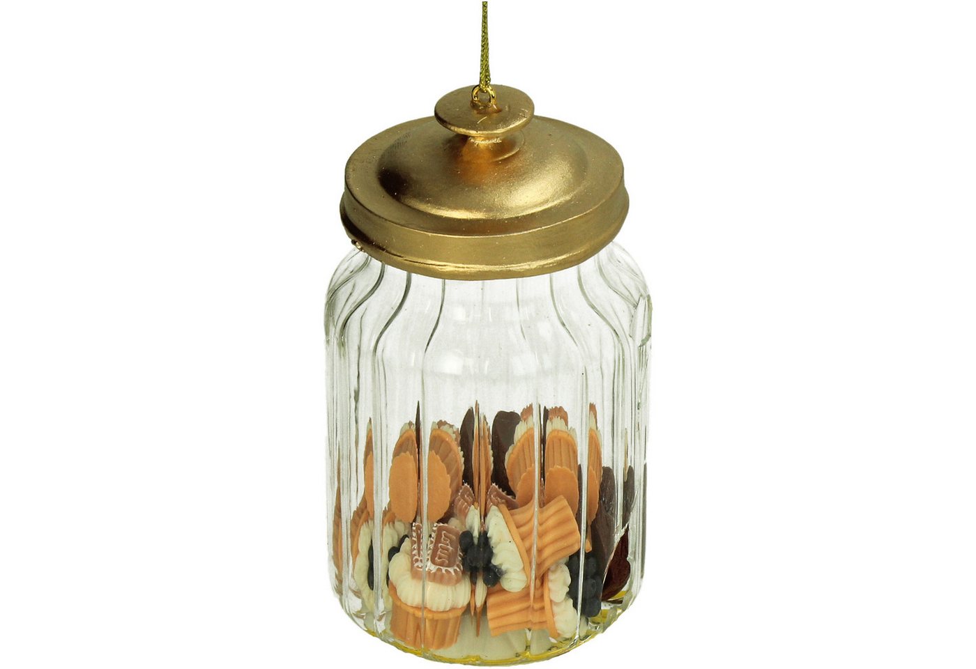 HD Collection Christbaumschmuck, Christbaumschmuck Glas 10,2m Vorratsglas mit Keksen Figur Transparent HD Collection Christbaumschmuck, Christbaumschmuck Glas 10,2m Vorratsglas mit Keksen Figur Transparent von HD Collection