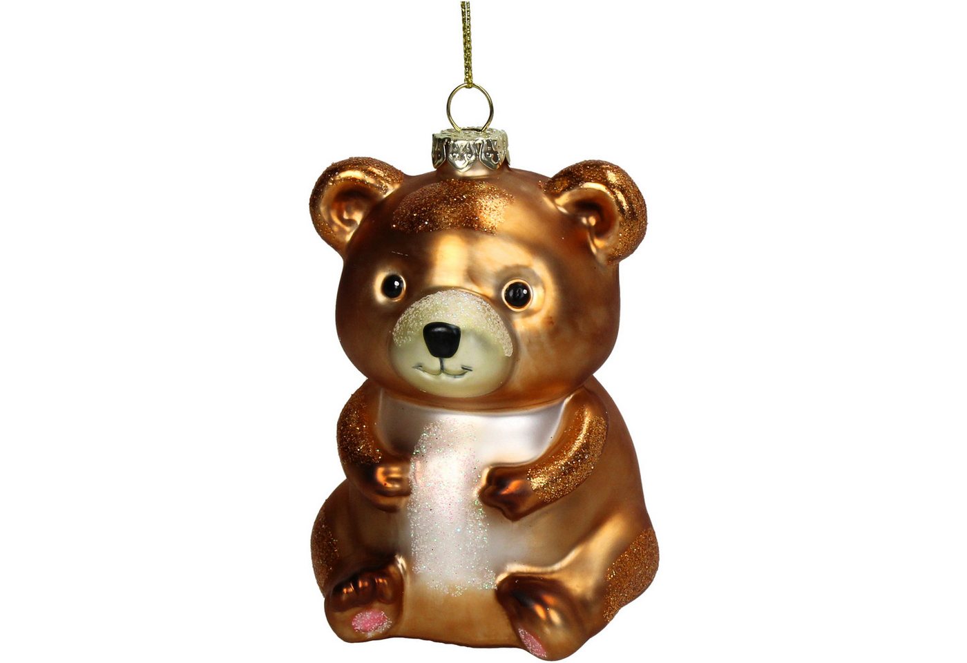 HD Collection Christbaumschmuck, Christbaumschmuck Glas 10,4cm Teddybär Figur Braun HD Collection Christbaumschmuck, Christbaumschmuck Glas 10,4cm Teddybär Figur Braun von HD Collection
