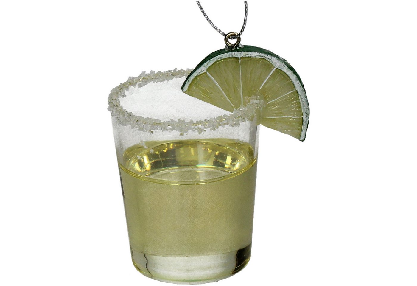 HD Collection Christbaumschmuck, Christbaumschmuck Glas 10,5cm Tequila Shot mit Salzrand Figur Gelb HD Collection Christbaumschmuck, Christbaumschmuck Glas 10,5cm Tequila Shot mit Salzrand Figur Gelb von HD Collection