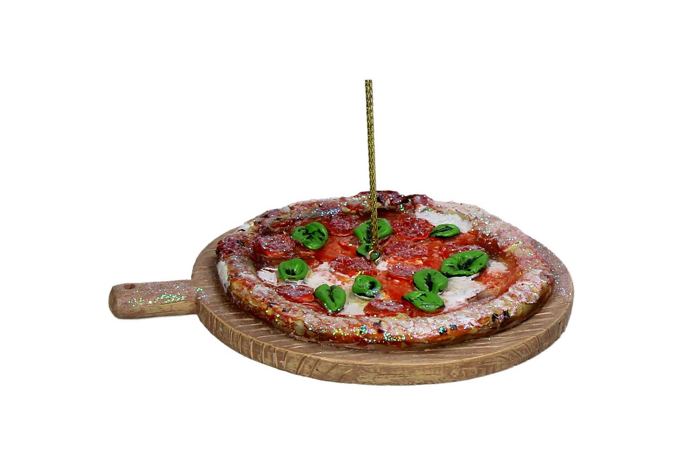 HD Collection Christbaumschmuck, Christbaumschmuck Glas 10cm Pizza auf Holzbrett Figur Braun HD Collection Christbaumschmuck, Christbaumschmuck Glas 10cm Pizza auf Holzbrett Figur Braun von HD Collection