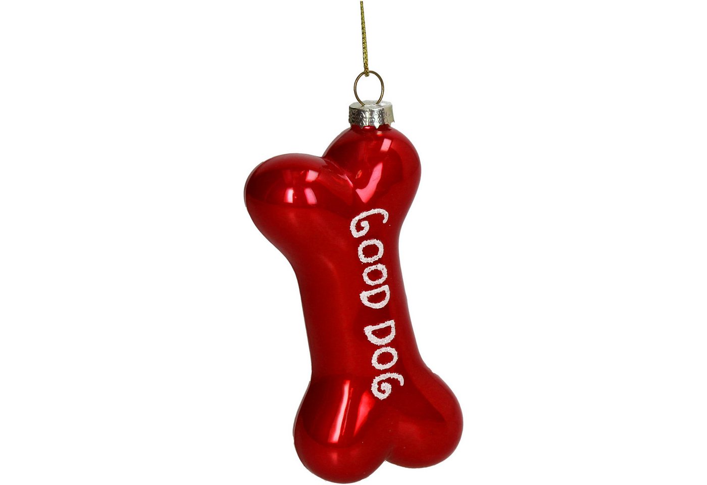 HD Collection Christbaumschmuck, Christbaumschmuck Glas 11,5cm Hundeknochen Figur Rot HD Collection Christbaumschmuck, Christbaumschmuck Glas 11,5cm Hundeknochen Figur Rot von HD Collection