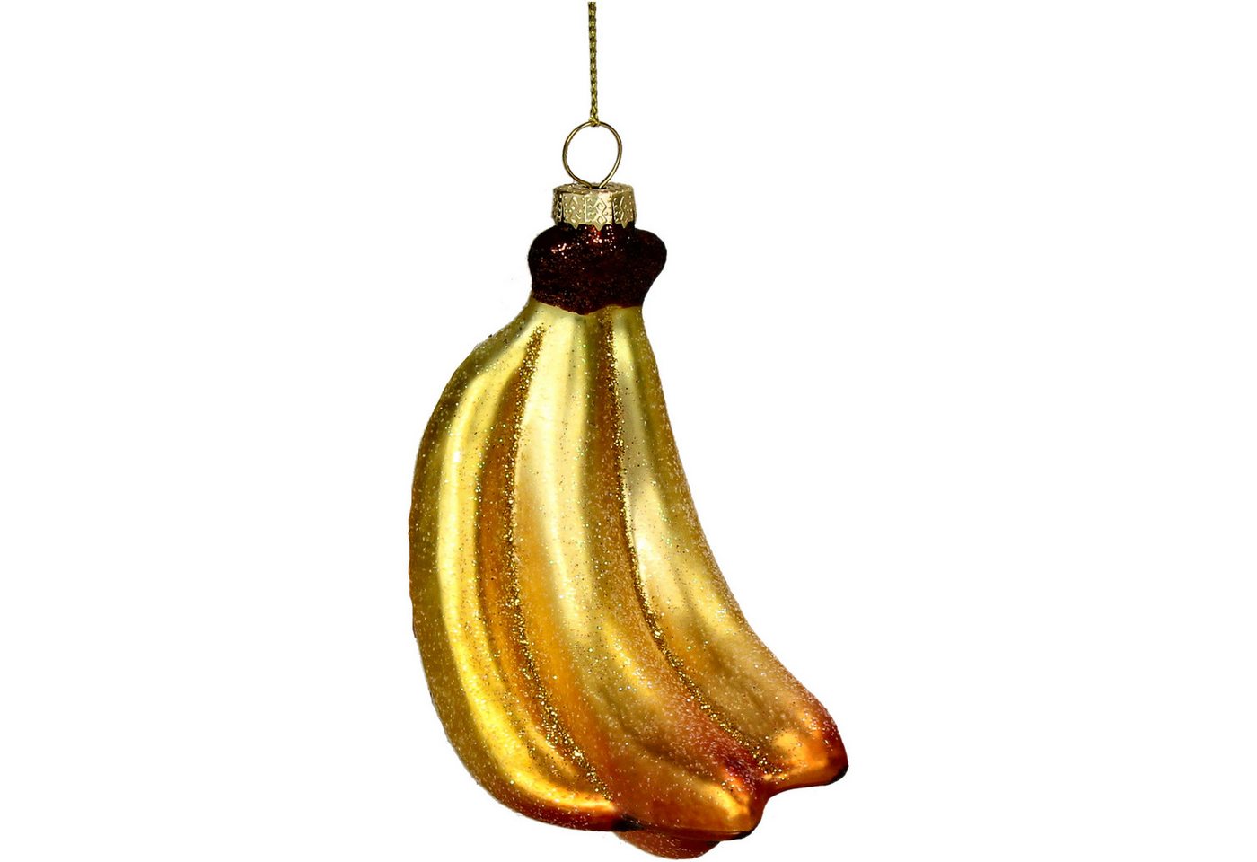 HD Collection Christbaumschmuck, Christbaumschmuck Glas 11cm Bananenbund Figur Gelb HD Collection Christbaumschmuck, Christbaumschmuck Glas 11cm Bananenbund Figur Gelb von HD Collection