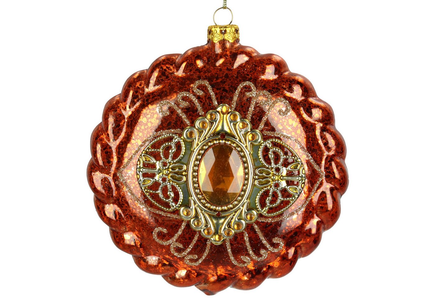HD Collection Christbaumschmuck, Christbaumschmuck Glas 11cm Bernsteinschmuck Figur Orange HD Collection Christbaumschmuck, Christbaumschmuck Glas 11cm Bernsteinschmuck Figur Orange von HD Collection