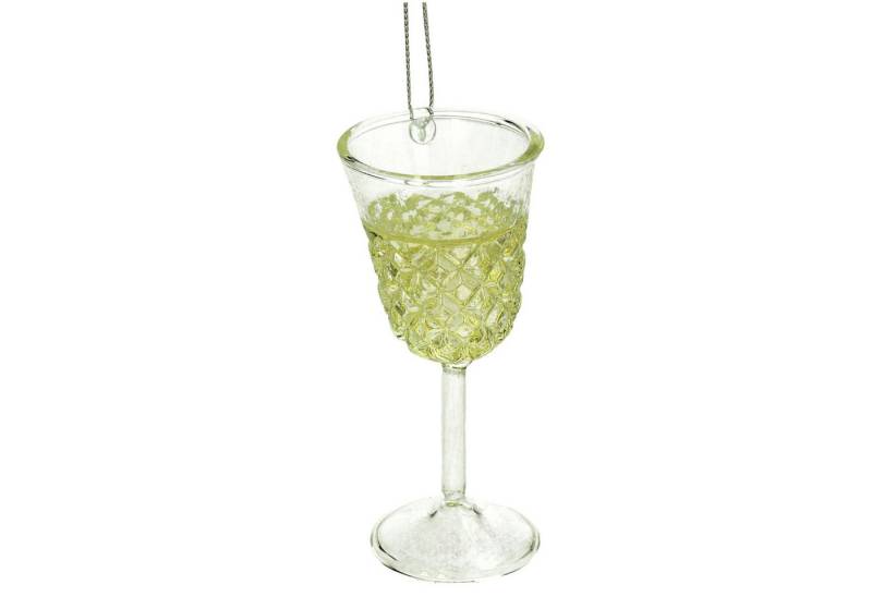 HD Collection Christbaumschmuck, Christbaumschmuck Glas 11cm Weinglas Figur Gelb HD Collection Christbaumschmuck, Christbaumschmuck Glas 11cm Weinglas Figur Gelb von HD Collection