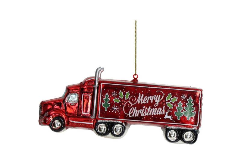 HD Collection Christbaumschmuck, Christbaumschmuck Glas 17,8cm Weihnachtstruck Figur Rot HD Collection Christbaumschmuck, Christbaumschmuck Glas 17,8cm Weihnachtstruck Figur Rot von HD Collection