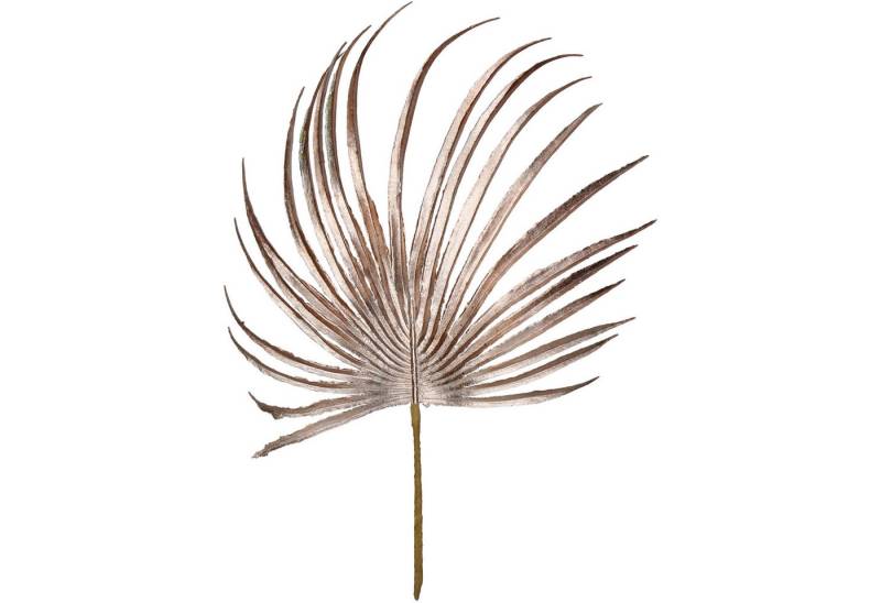 Kunstzweig, HD Collection, Palmwedel Blatt künstlich 30cm Rosegold von HD Collection