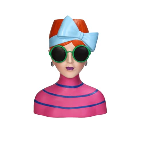 Woonexpress - Vase Fashion Lady - Polyresin - Mehrfarbig - 24x30x17 cm (BxHxT) von HD Collection