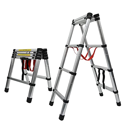 1.4M + 1.4M Teleskopleiter aus verdickter Aluminiumlegierung Mehrzweck-Fischgrätenleiter Tragbare Klappleiter for zu Hause 1.4M + 1.4M Teleskopleiter aus verdickter Aluminiumlegierung Mehrzweck-Fischgrätenleiter Tragbare Klappleiter for zu Hause von HDADD