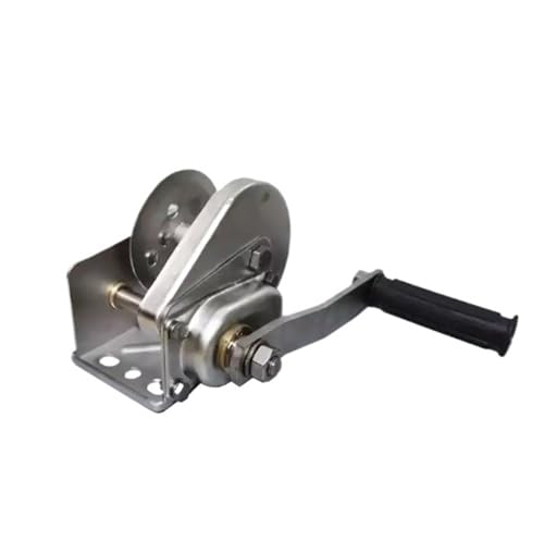 Handwinde, 800lbs 304 Edelstahl-Handwinde mit Selbsthemmung, Bootswinde, LKW, automatischer manueller Hebe-Traktor von HDADD
