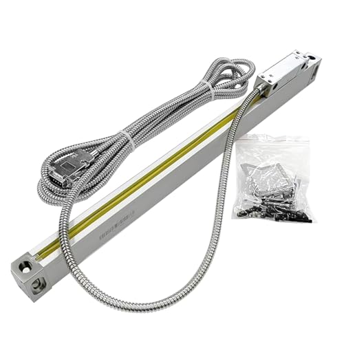 Linearencoder, 0,005 mm lineare Skalen, Gitterlineal, 5um Sensor-Encoder TTL 100mm-400mm for Drehmaschinen-Fräswerkzeuge(250mm travel) von HDADD