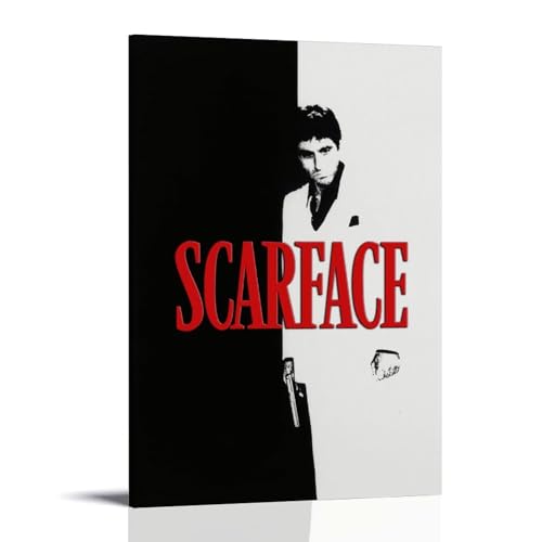 HDASURWORHRHI Scarface Poster, dekorative Leinwand, Wanddekoration, Vintage-Kunst, Raumdekoration, gedrucktes Poster, 60 x 90 cm, Rahmenstil HDASURWORHRHI Scarface Poster, dekorative Leinwand, Wanddekoration, Vintage-Kunst, Raumdekoration, gedrucktes Poster, 60 x 90 cm, Rahmenstil von HDASURWORHRHI