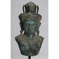 Shiva Statue - Antiker Khmer Stil Ungewöhnliche 34cm von HDAsianArt