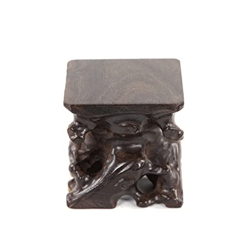 HDBCYUAZ Ornament Basis Holzanzeige Base Buddha Statue Base Holz Base Bonsai Pedestal Teekanne Pedestal Tray Ornament Display Stand for Home Büro Dekoration Holz Vase Basis(A) von HDBCYUAZ