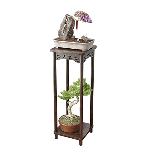 HDBCYUAZ Ornament Basis Holzvase-Basis-Anlage-Display-Stand-Blumenregal Chinesischen Stil Innen-Boden-stehendes Holz-Blumen-Topf-Rack Antikes Wohnzimmer Blumenregal Holz Vase Basis(S) von HDBCYUAZ