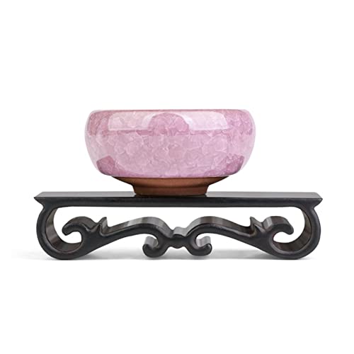 HDBCYUAZ Ornament Basis Holzvase-Basis-Sockel-Sockel Tray Halter Ornamente Holzvasenbasis for den Innengarten Dekor Home Display Stand for Kunst Antiquelo Holz Vase Basis von HDBCYUAZ