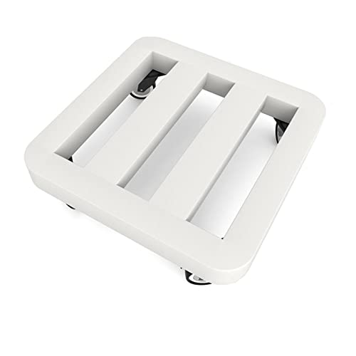 HDBCYUAZ Ornament Basis Schmiedeeiserne Square Torus Universal Rad Blumentopf Basis Torusscheibe Bottom Support Mobile Tablett for Innen Outdoor Topf Ornamente Holz Vase Basis(B) von HDBCYUAZ