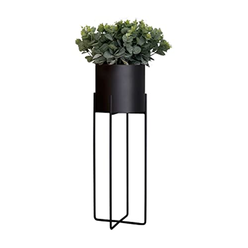 HDBCYUAZ Ornament Basis Vase Basis Anlage Display Stand Eisen Blume Regal Wohnzimmer Dekoration Boden Einfache Regal Büro Runder Eimer Blume Pot Rack Holz Vase Basis(M) von HDBCYUAZ