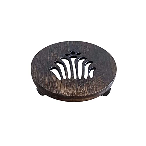 Ornament Basis Trolley mit 360 ° rotierenden Rollen Walzschale Heavy Duty Topfpflanze Stand Trolley Rollenrollen for Hallen-Outdoor-Topf-Ornamente Holz Vase Basis(A) von HDBCYUAZ