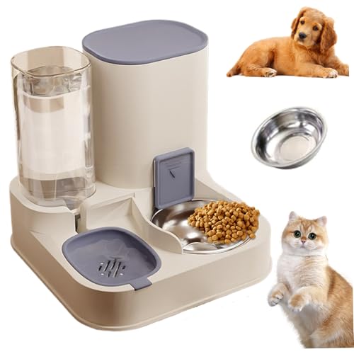 Automatische Katzenfutterautomat 2 in 1 Edelstahl- und PP -Katze -Feeder und Wasser mit großer Kapazitätsspender Abnehmbarer Lebensmittelspender für kleine Hunde Katzen Blueautomatic Automatische Katzenfutterautomat 2 in 1 Edelstahl- und PP -Katze -Feeder und Wasser mit großer Kapazitätsspender Abnehmbarer Lebensmittelspender für kleine Hunde Katzen Blueautomatic von HDBHSBE