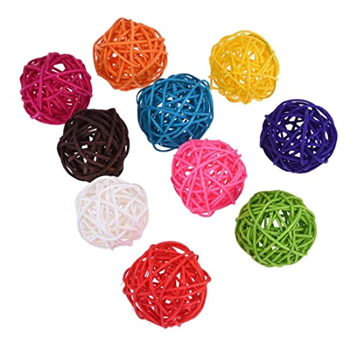 HDBHSBE Rattan Bälle Bird Toy Shoteet Kaut Spielzeug Haustier Käfig Bite Ball DIY Decor 10pcs zufällige Colorrattan -Bälle HDBHSBE Rattan Bälle Bird Toy Shoteet Kaut Spielzeug Haustier Käfig Bite Ball DIY Decor 10pcs zufällige Colorrattan -Bälle von HDBHSBE