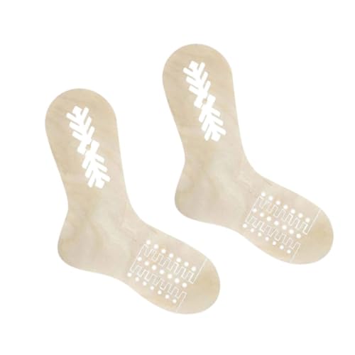 Sockenblocker Einstellbare Größe Holzgestrickte Sockenstrecken Lustige DIY -Strickmodell 1Pair Stripes Stylesockblocker von HDBHSBE