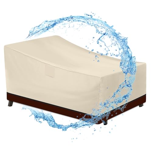 HDCAXKJ Abdeckung für Terrassenmöbel, wasserdicht, für den Außenbereich, strapazierfähig, Loungesessel-Bezug mit Reißverschluss, wetterfest, Terrassen-Pool-Stühle, Sofaschutz (L x B x H): 214 x 83 x von HDCAXKJ