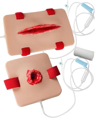 HDCCDM Blutungskontrolle Tourniquet Trainer Modell, 2Pcs Wunde Verpackung Und Tourniquet Simulator, Wearable Design, Wiederverwendbar, Für Medizinische Klassen, Hämostase Erste-Hilfe-Praxis von HDCCDM