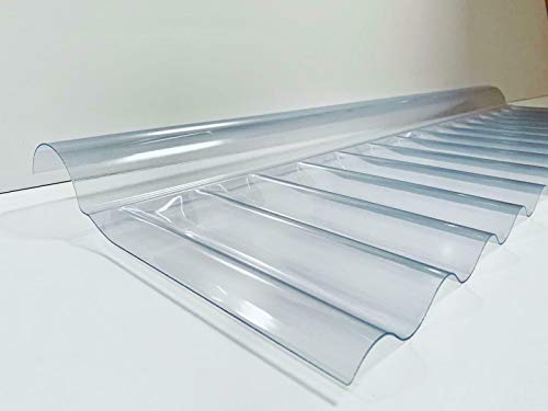 PVC Wellplatte Firstteil Sinus 76/18 in glasklar - Dachneigung anpassbar - Breite: 1106 mm Profilseite: 280 mm PVC Wellplatte Firstteil Sinus 76/18 in glasklar - Dachneigung anpassbar - Breite: 1106 mm Profilseite: 280 mm von HDE