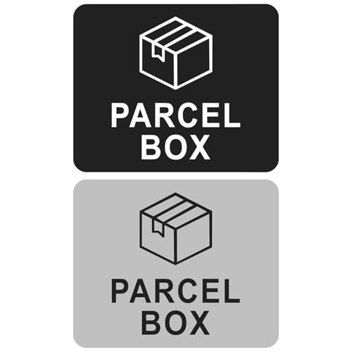 2 Stück Paketkasten-Schilder-Dekoration, Acryl-Schilder, Selbstklebende Paketkasten-Schilderaufkleber, Paketschild-Aufkleber 2 Stück Paketkasten-Schilder-Dekoration, Acryl-Schilder, Selbstklebende Paketkasten-Schilderaufkleber, Paketschild-Aufkleber von HDGSAFD
