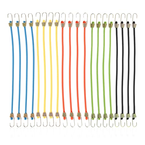 20 Stück Bungee-Seile Mit Haken, Latex-Elastikschnüre, Mini-Bungee-Seile, Befestigungsgurte Für Gegenstände, Campingausrüstung von HDGSAFD