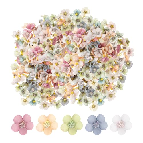 HDGSAFD 140 Stück Künstliche Gänseblümchen-Blumenköpfe, Bunte Künstliche Blumen, Dekorative Getrocknete Blumenköpfe, Geeignet Für Einkaufszentren, Partys, Heim- Und Hochzeitsdekorationen von HDGSAFD