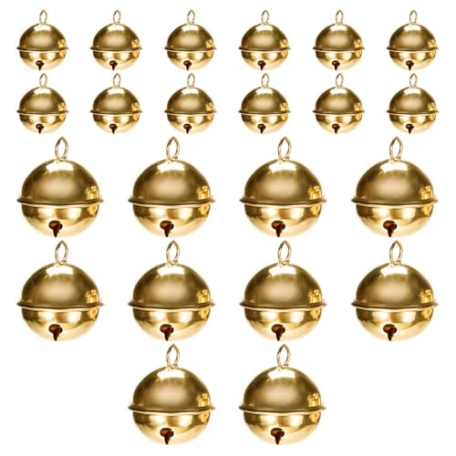 HDGSAFD 22 Stück Metallglocken, Haustierglocken, Dekorative Glocken, Türglocken, DIY-Glockenornamente HDGSAFD 22 Stück Metallglocken, Haustierglocken, Dekorative Glocken, Türglocken, DIY-Glockenornamente von HDGSAFD