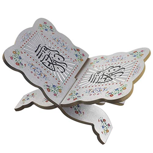 Holz Eid Bücherregal Bibelständer Halter Dekoratives Regal Abnehmbares Eid Ramadan Geschenk Handgemachte Dekor Silber von HDGTDR3SS1775SSSSTT