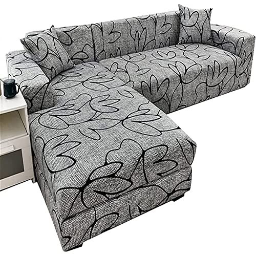 Couch Bezug Überzug Couchbezug L U Form L-Förmige Sofabezüge Sofabezug Sofahusse Stretch Eckcouch Rechts Links L-vormig Bank Sofa Hussen 1 2 3 4 Sitzer 2er 3er Ecksofa Cover von HDGZ