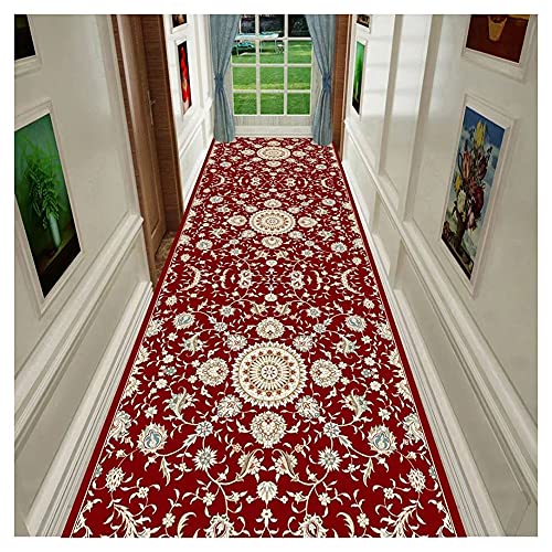 HDGZ Läufer Flur Teppich Modern Muster Rückseite Aus Gummi Anti-Rutsch Kurzfloor Teppichläufer Waschbar (Size : 60x500cm) von HDGZ