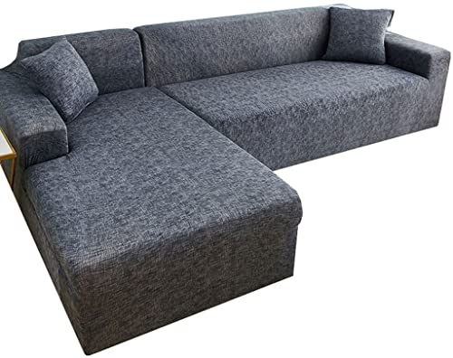 Sofabezug Sofahusse L U Form Beige Grau Braun L-Förmige Sofabezüge Hellgrau Eckcouch Rechts Links 1 2 3 4 Sitzer L-vormig Bank Sofa Hussen Stretch 3er 2er Couch Bezug Überzug Ecksofa Cover von HDGZ