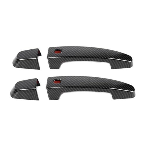 Auto Türgriff Abdeckung Trim Für Chevy Für Camaro 2016-2023 Auto Seite Tür Tor Haltegriff Dekoration Abdeckung Trim Shell Außentürgriffe(Carbon Fiber Grain) von HDHCSCAGH
