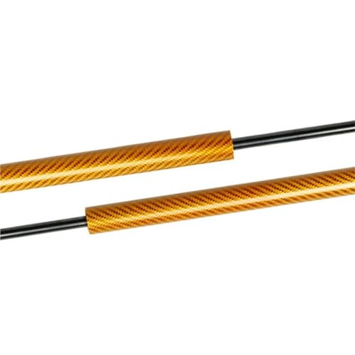 HDHCSCAGH Haube Strut Für Chevy Für Spark Für M300 Fließheck 2009-2015 496 Mm Hinten Boot Heckklappe Trunk Lift Unterstützung Dämpfer Zylinder Kolben Auto Motorhauben Gasfeder(Yellow Carbon Fiber) von HDHCSCAGH