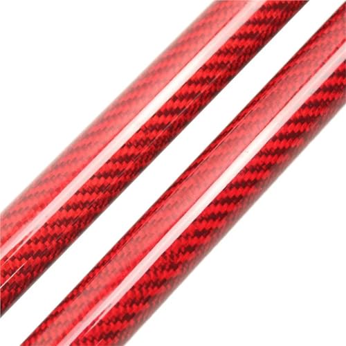 HDHCSCAGH Haube Strut Für Isuzu Für Mux 2020 2021 2022 2023 2024 Lift Unterstützung Schocks Dämpfer Kolbenstangen Prop Säulen Auto Teile Auto Motorhauben Gasfeder(Red Carbon Fiber) von HDHCSCAGH