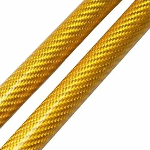 HDHCSCAGH Haube Strut Für Isuzu Für Mux 2020 2021 2022 2023 2024 Lift Unterstützung Schocks Dämpfer Kolbenstangen Prop Säulen Auto Teile Auto Motorhauben Gasfeder(Yellow Carbon Fiber) von HDHCSCAGH