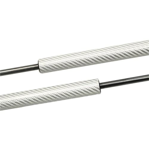 HDHCSCAGH Haube Strut Für Jeep Für Cherokee XJ 1984-2001 Front Motorhaube Gas Spring Lift Unterstützt Stoßdämpfer Prop Rod Bar Auto Motorhauben Gasfeder(Carbon Fiber Silver) von HDHCSCAGH