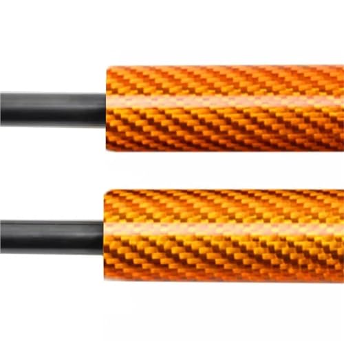 HDHCSCAGH Haube Strut Für Toyota Für Innova Für An140 2015-2022 Motorhaube Refit Lift Unterstützung Kolbenstangen Zylinder Schock Dämpfer Prop Frühling Auto Motorhauben Gasfeder(Carbon Fiber Orange) von HDHCSCAGH